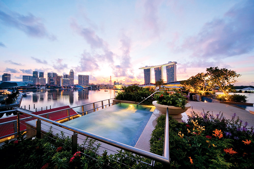 Enjoy Singapore’s ever-evolving skyline from the comfort of your own Jacuzzi